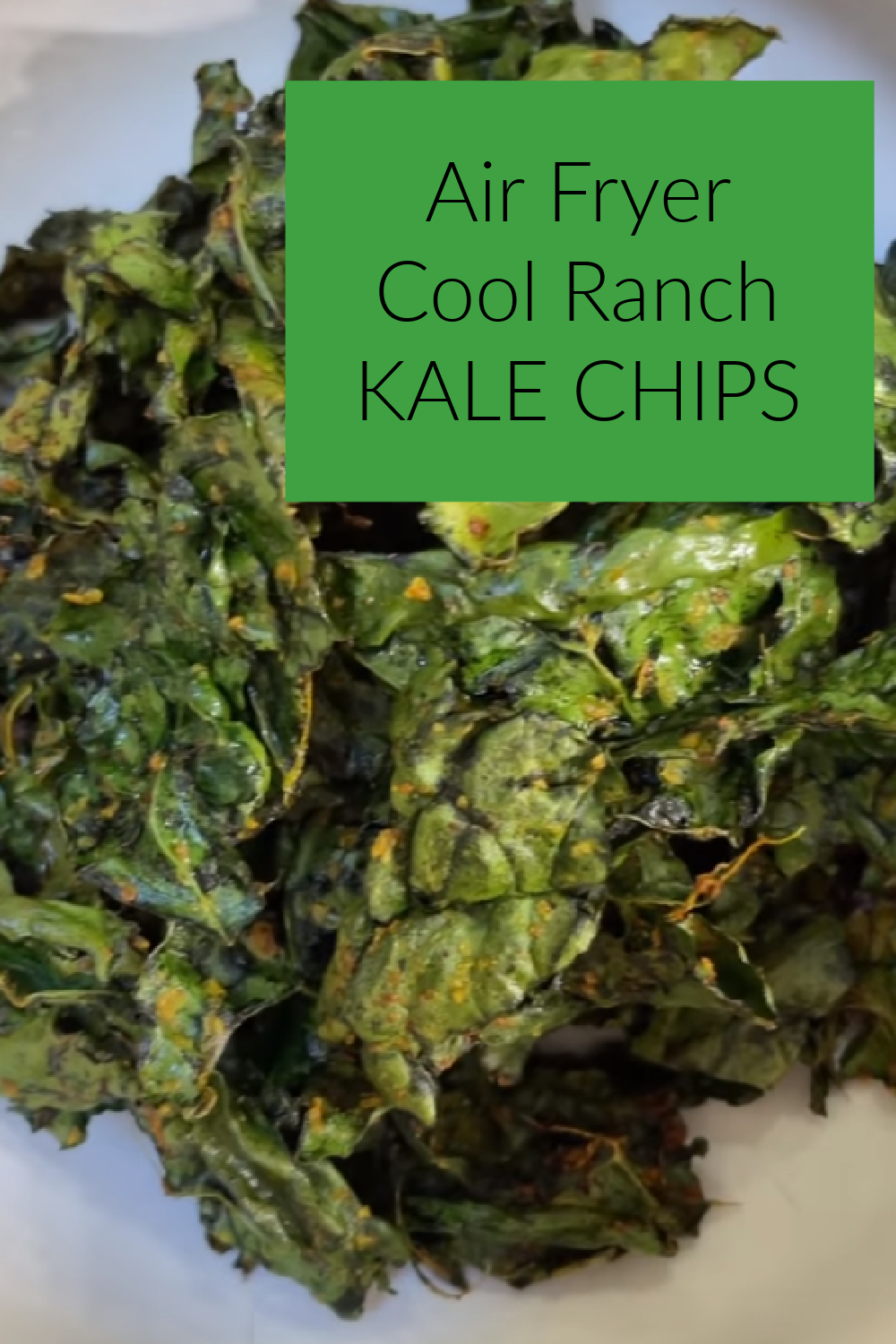 Cool Ranch Air Fryer Kale Chips Plant Based Juniors