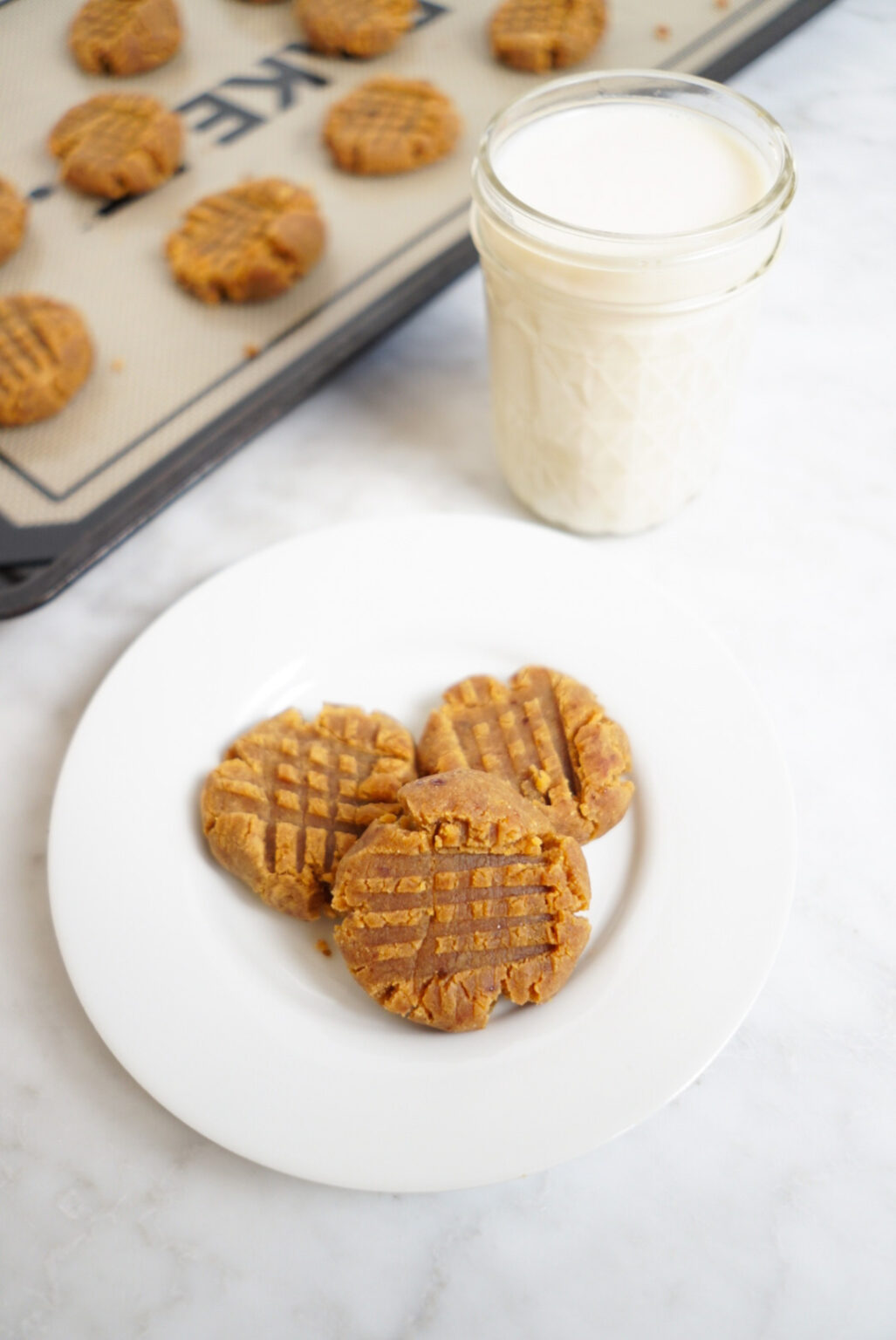 3Ingredient Peanut Butter Chickpea Cookies Plant Based Juniors