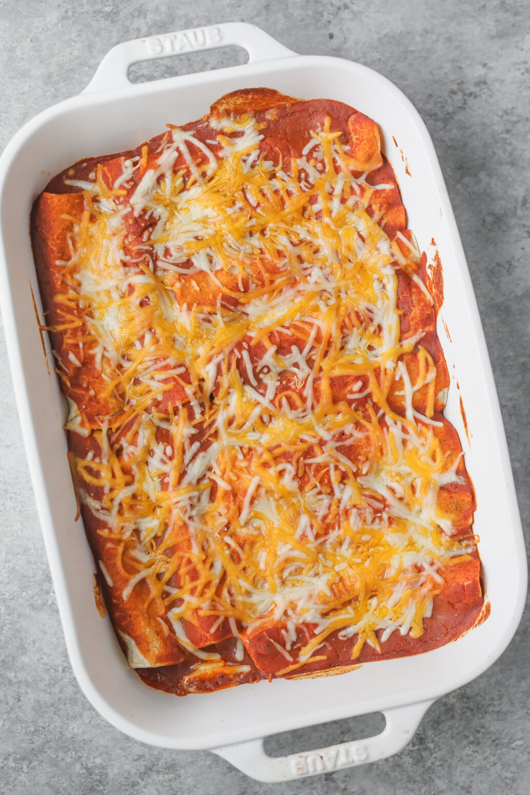 two bean enchiladas