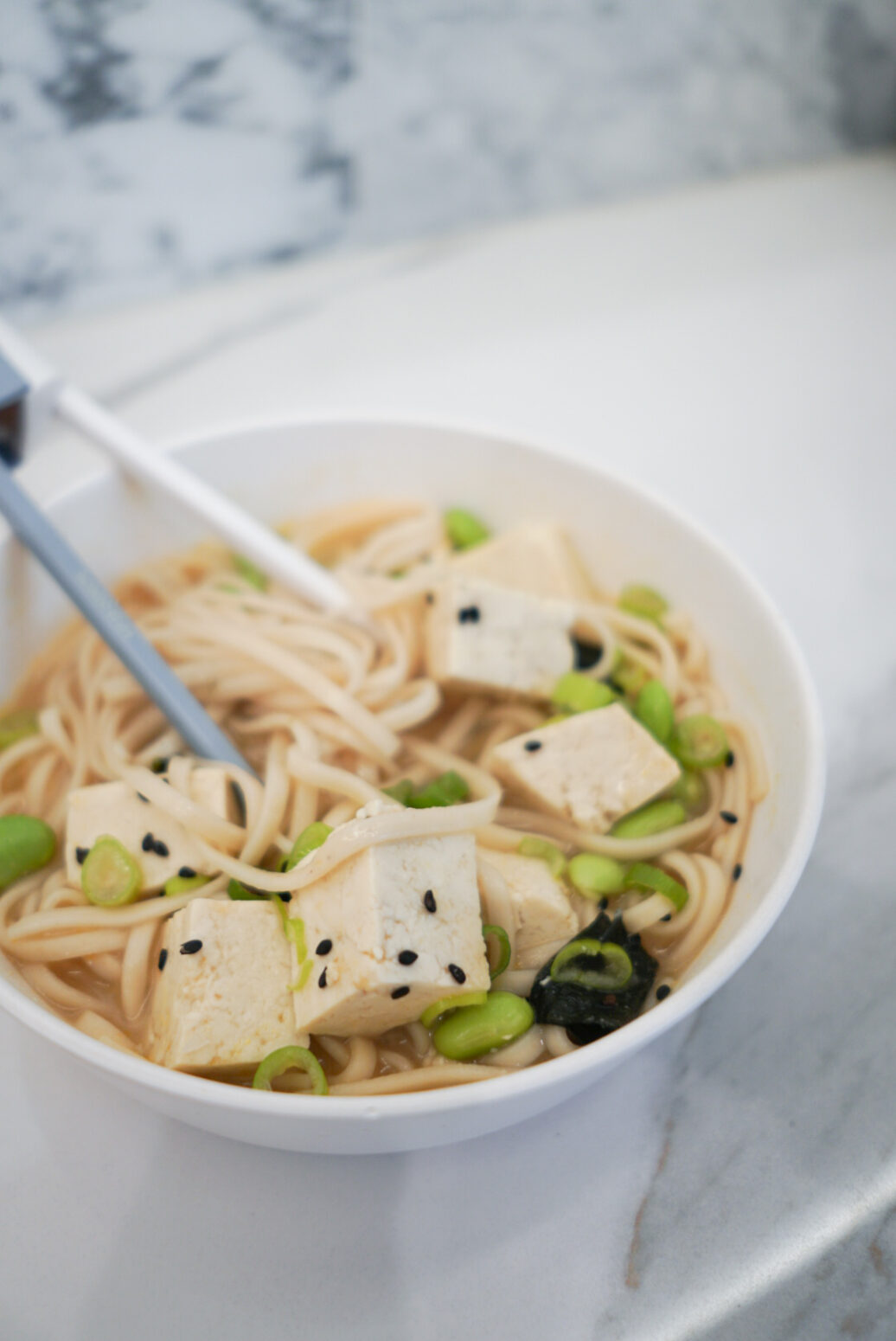 miso tofu noodle soup
